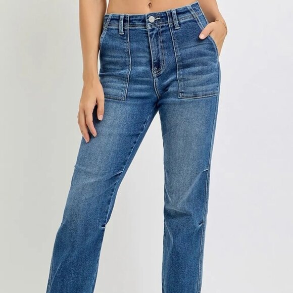 RISEN Full Size High Rise Ankle Jogger Jeans - Picture 9 of 11